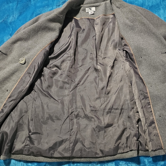 Worthington Gray Double-Breasted Pea Coat - Picture 4 of 8